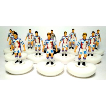 Subbuteo Andrew Table Soccer Yugoslavia 1990 World Cup Team on classic Hasbro bases